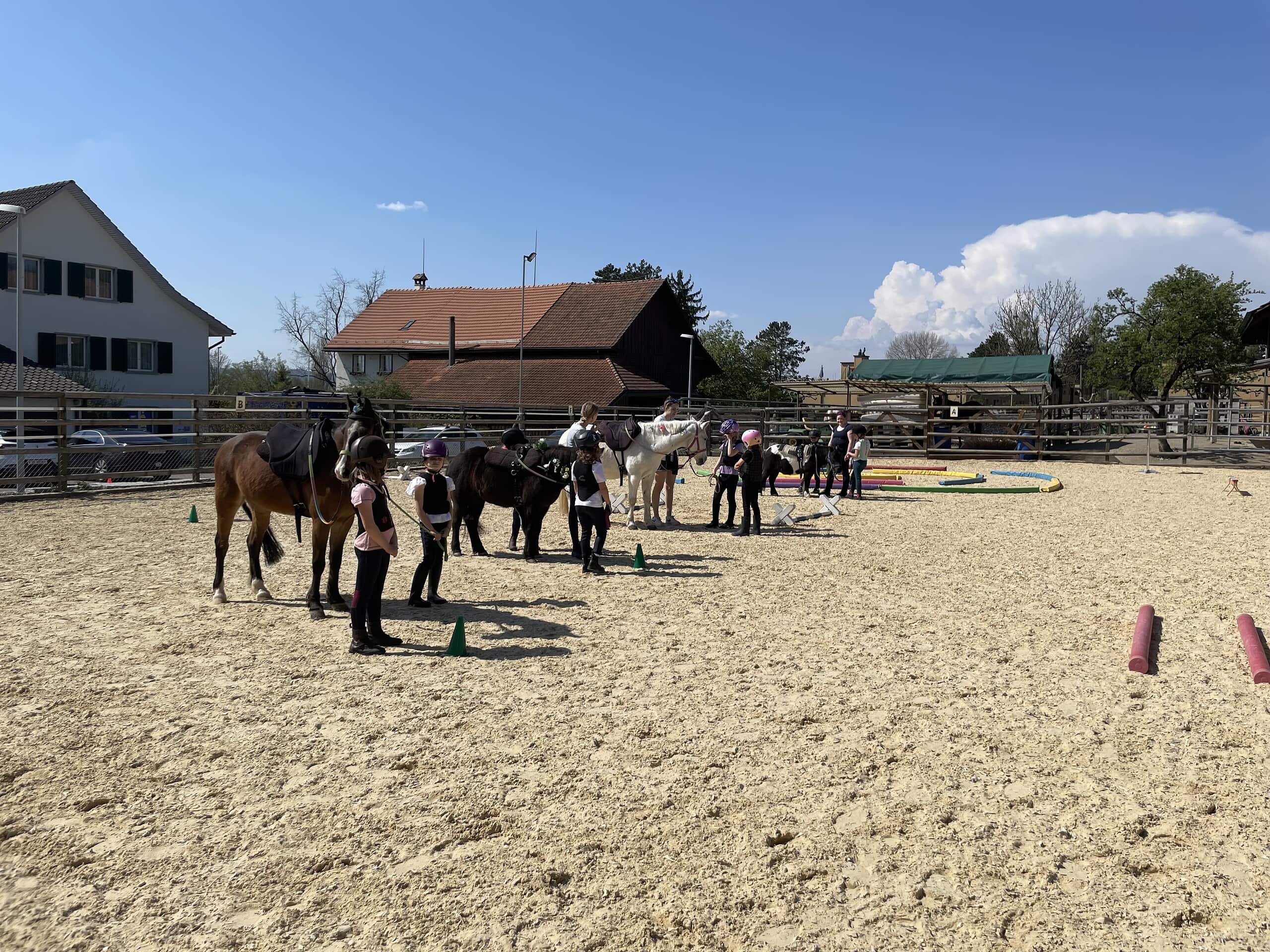 Sommerferienkurs am Reitstall im Dörfli